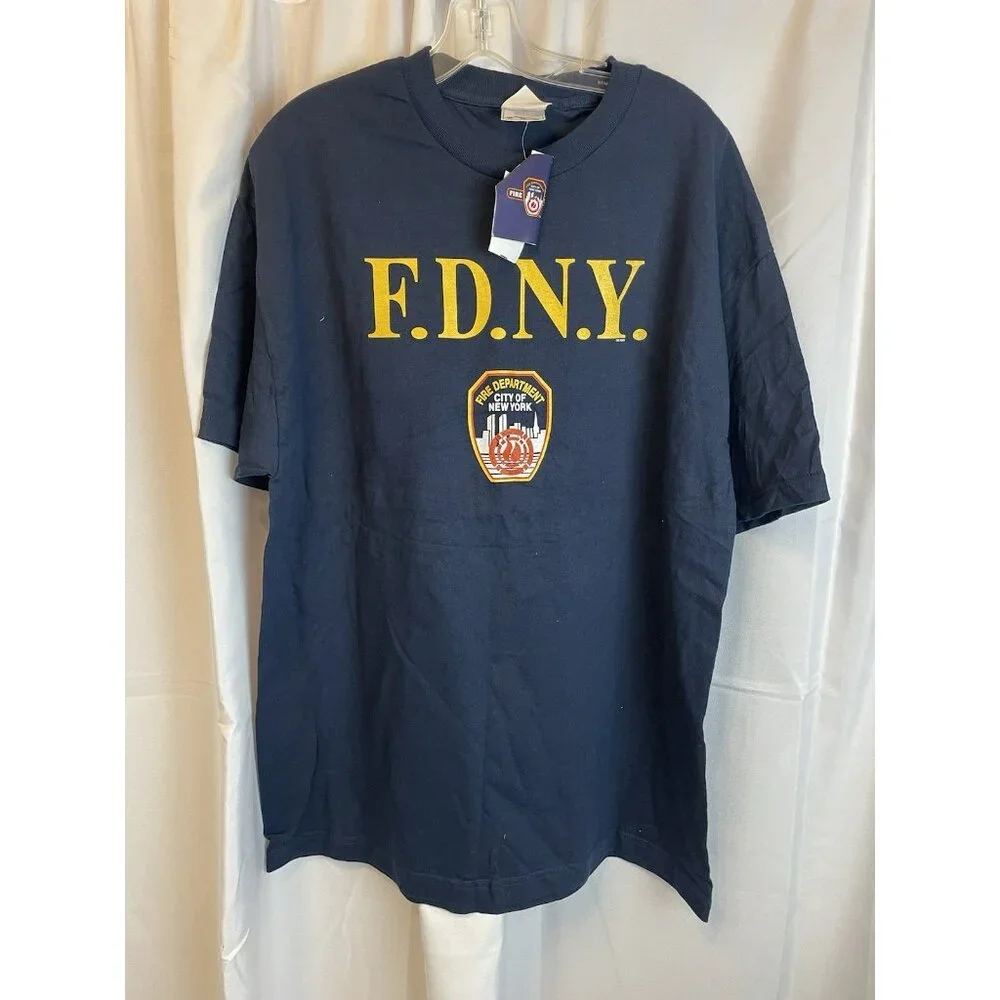 FDNY Men's Navy Blue Tee Shirt XL - Picture 1 of 3